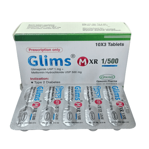 Tablet Glims M XR 1/500mg (30pcs)
