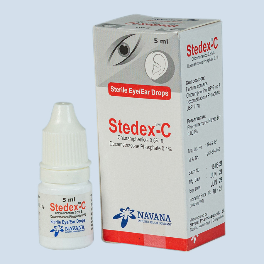 Eye Drop Stedex-C 0.1%+0.5% (5ml)
