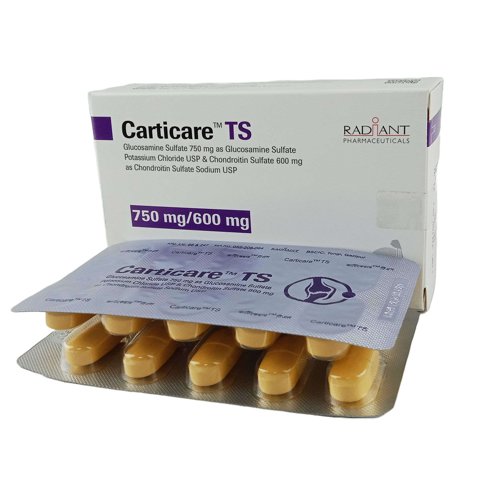 Tablet Carticare TS 750mg+600mg (20pcs)