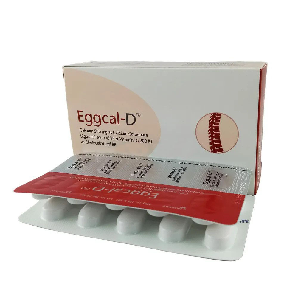 Tablet Eggcal-D 500mg+200iu (30pcs)