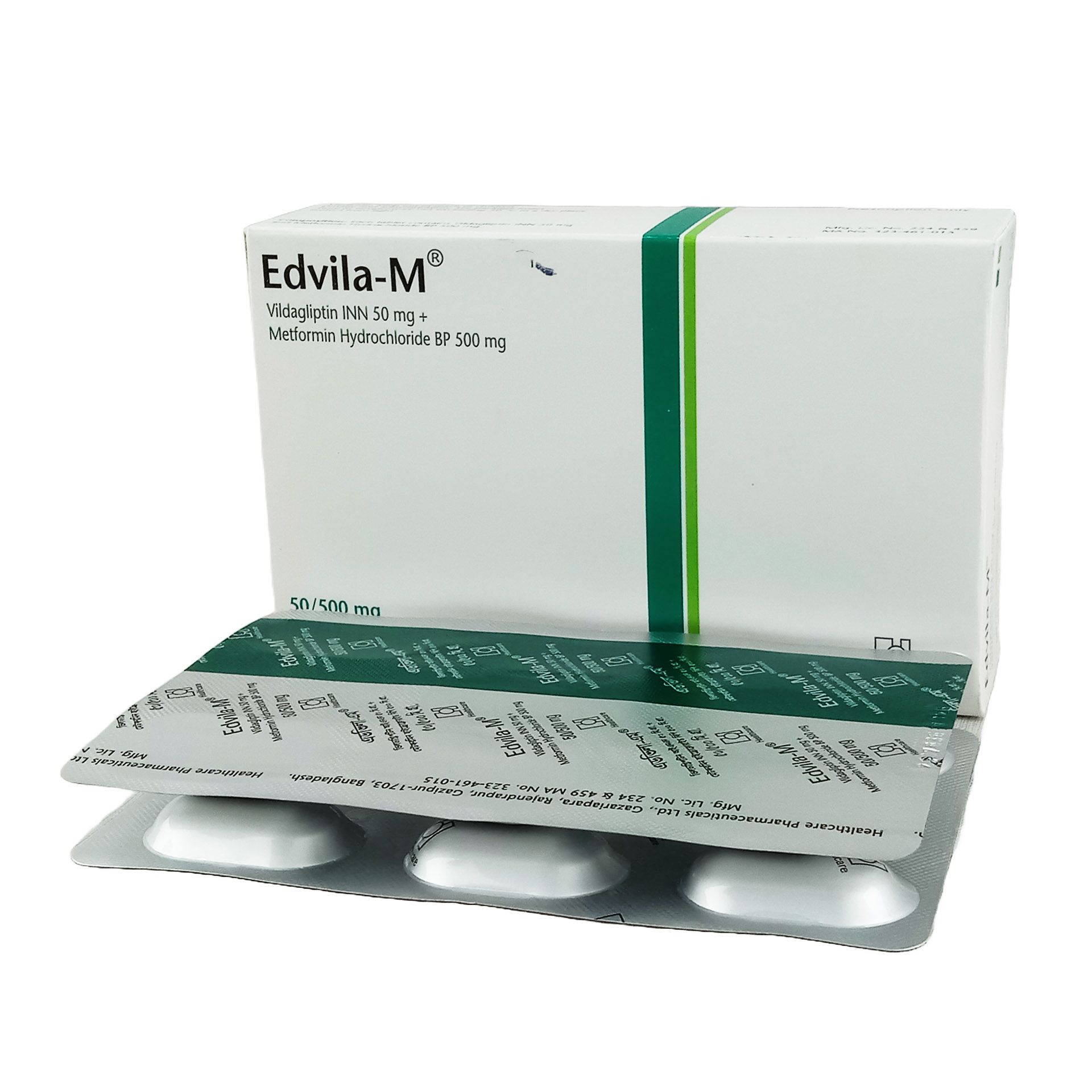 Tablet Edvila-M 50mg+500mg (21pcs)