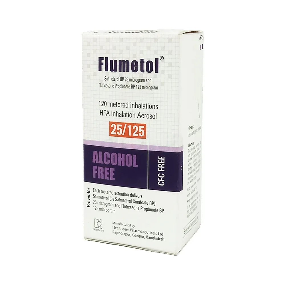 Inhaler Flumetol 25/125 (Inhalation) (120 metered)