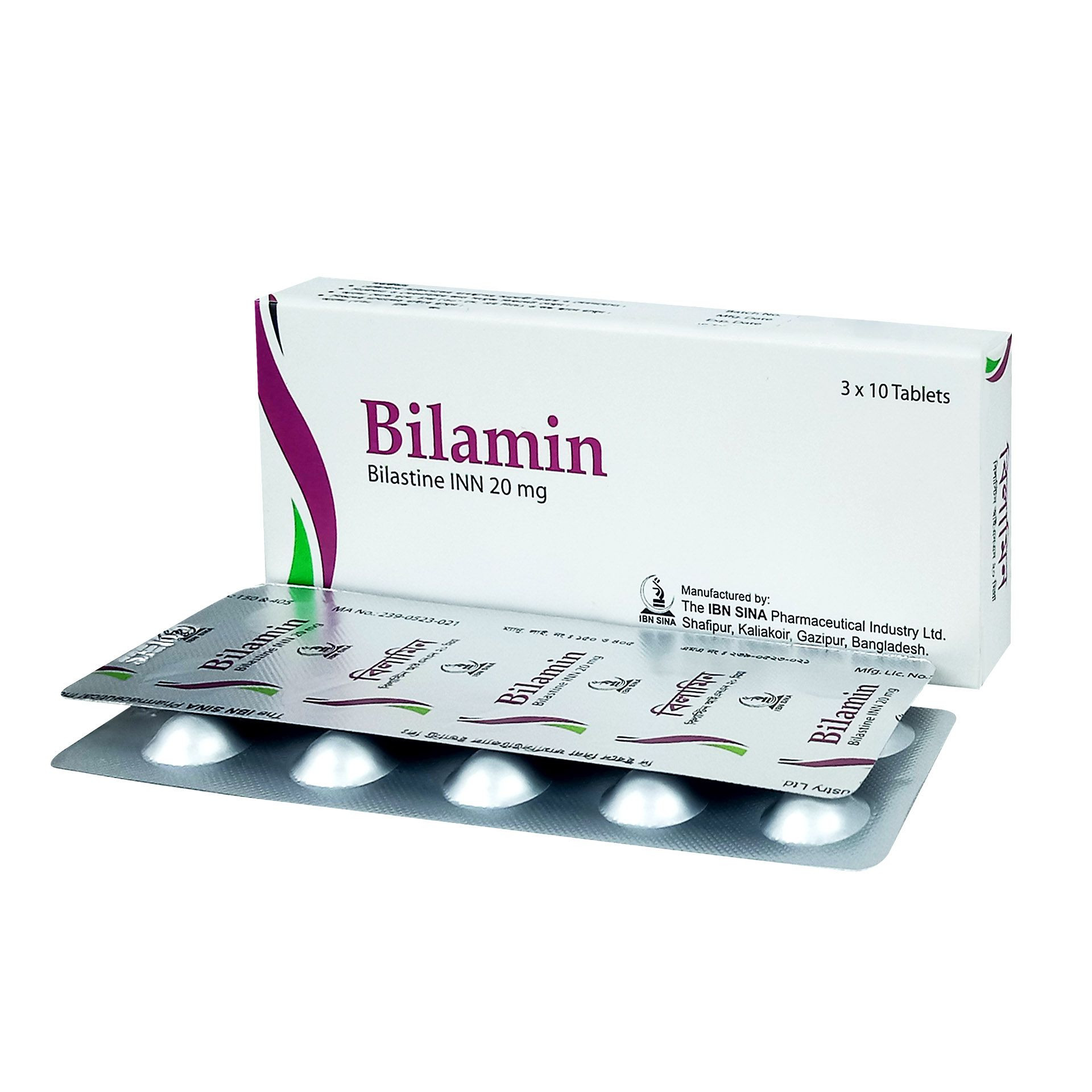 Tablet Bilamin 20mg (30pcs)