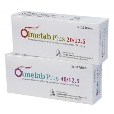 Tablet Olmetab Plus  40mg+12.5mg (30pcs)