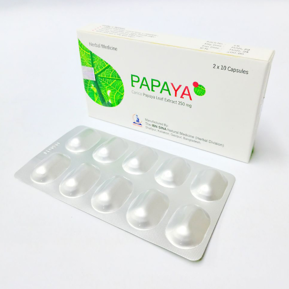 Capsule Papaya 250mg (20pcs)
