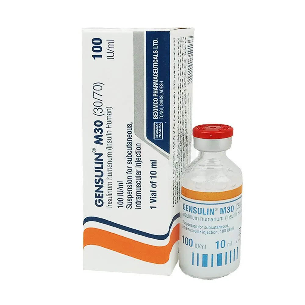 Injection Gensulin M 30/70 (100iu) (10ml vail)