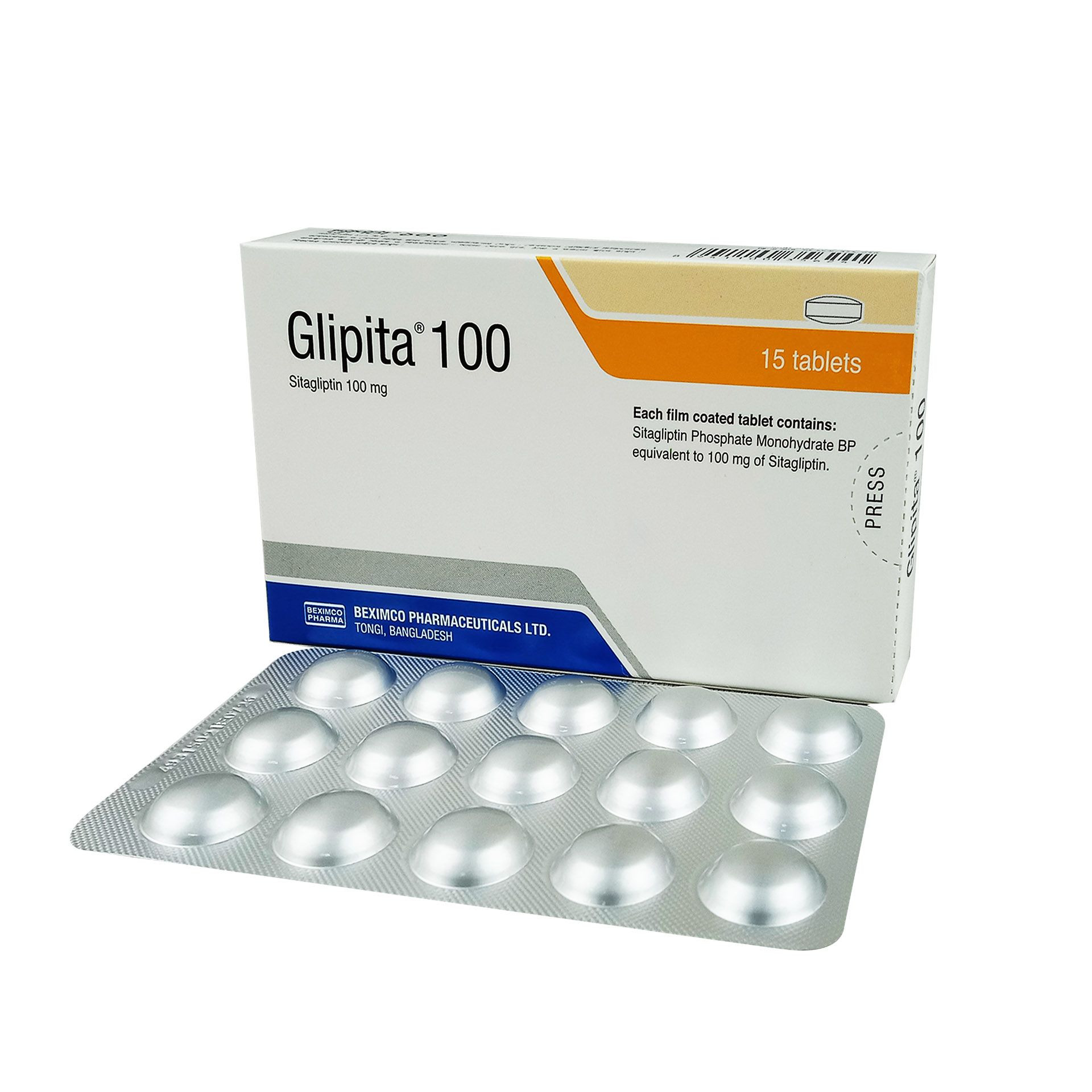 Tablet Glipita 100mg (15pcs)