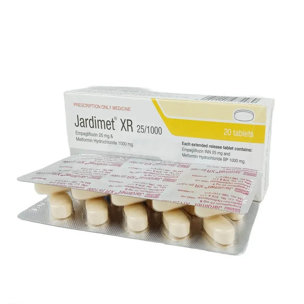 Tablet Jardimet XR 25/1000mg (20pcs)