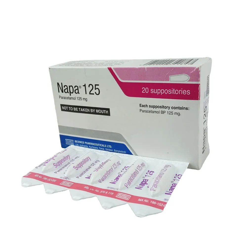 Suppository Napa 125mg (20pcs)