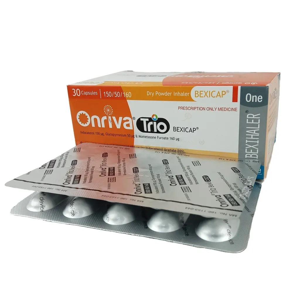 Capsule Onriva Trio 150mcg+50mcg+160mcg (30pcs)