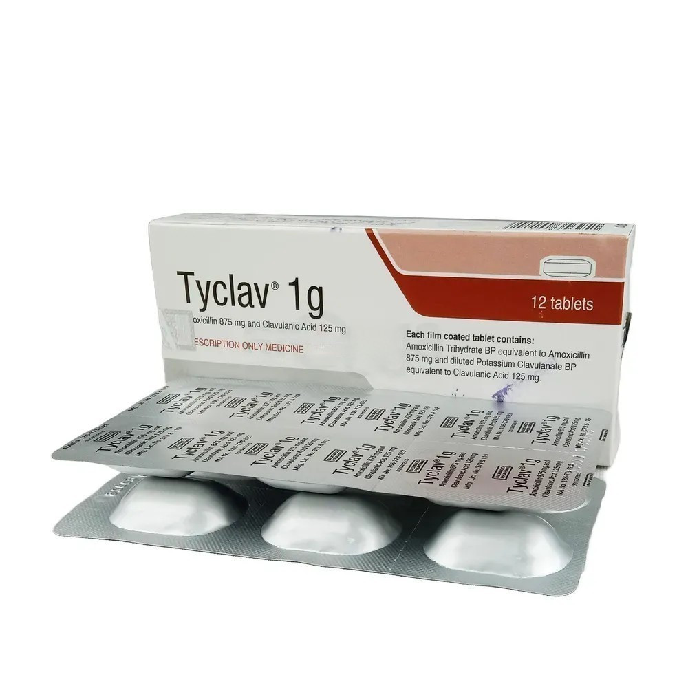 Tablet Tyclav 1g (12pcs)