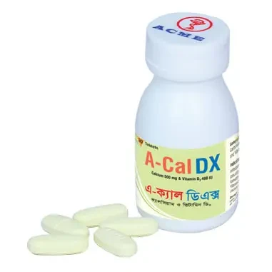 Tablet A-Cal DX 500mg+400iu (POT) (30pcs)