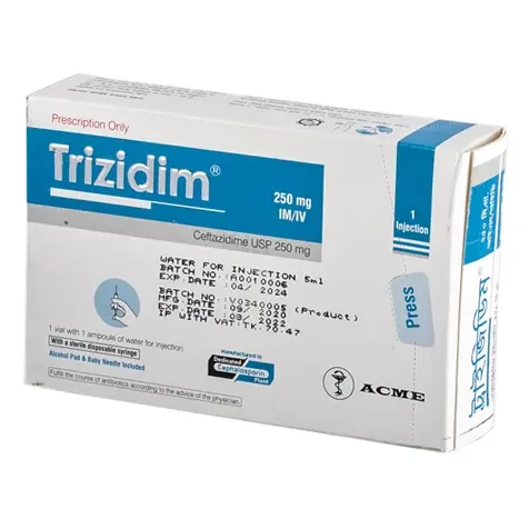 Injection Trizidim 250mg/vail IM/IV