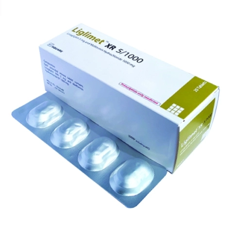 Tablet Liglimet XR 5mg+1000mg (20pcs)