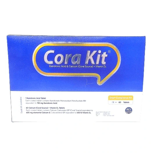 Tablet Cora kit 150mg+600mg+400iu (1&60 tablet)