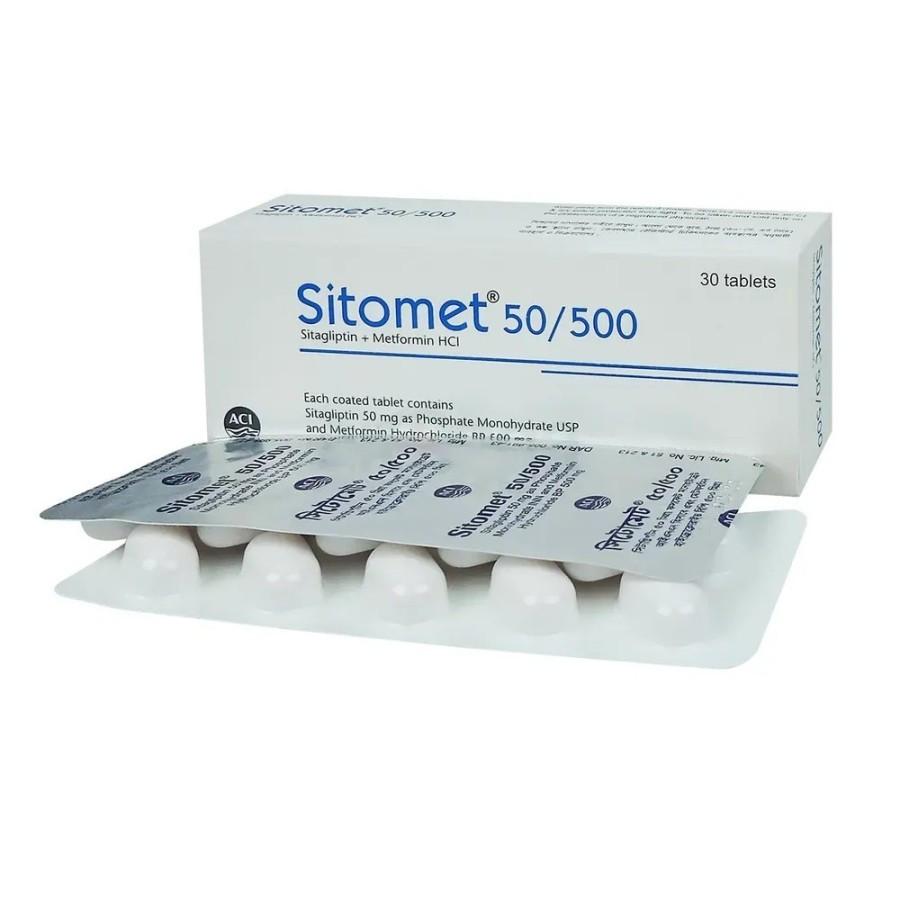 Tablet Sitomet 50mg+500mg (30pcs)