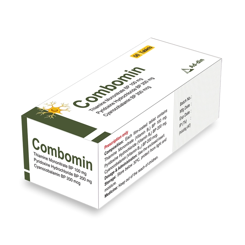 Tablet Combomin 100mg+200mg+200mcg (50pcs)