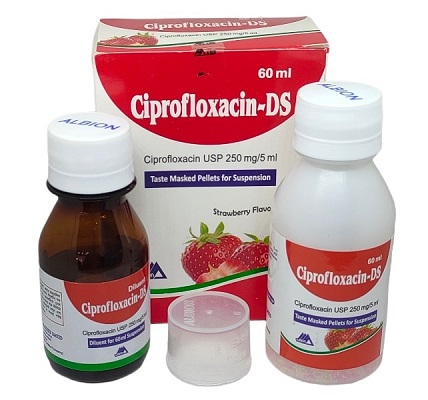 Syrup Ciprofloxacin-DS suspension (albion) (60ml)