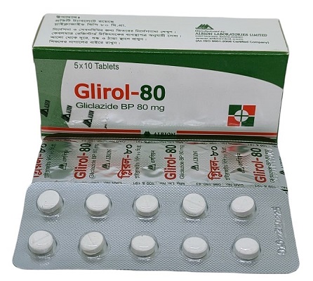 Tablet Glirol 80mg (50pcs)