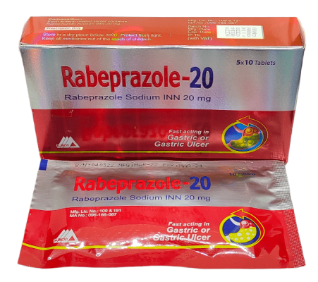 Tablet Rabeprazole 20mg (50pcs)