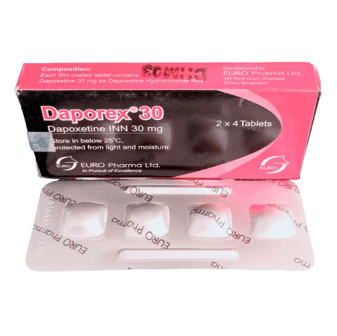 Tablet Daporex 30mg (8pcs)