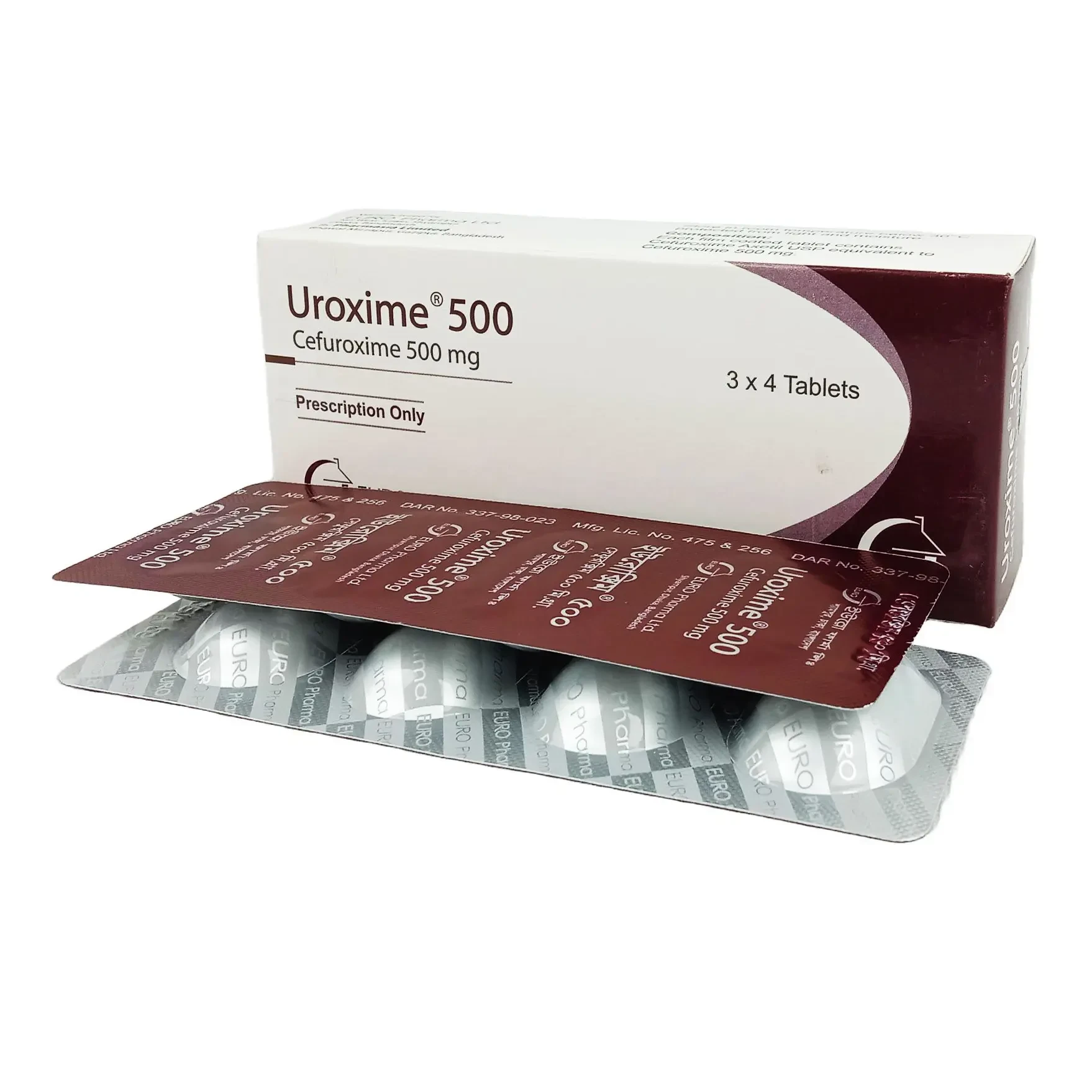 Tablet Uroxime 500mg (12pcs)