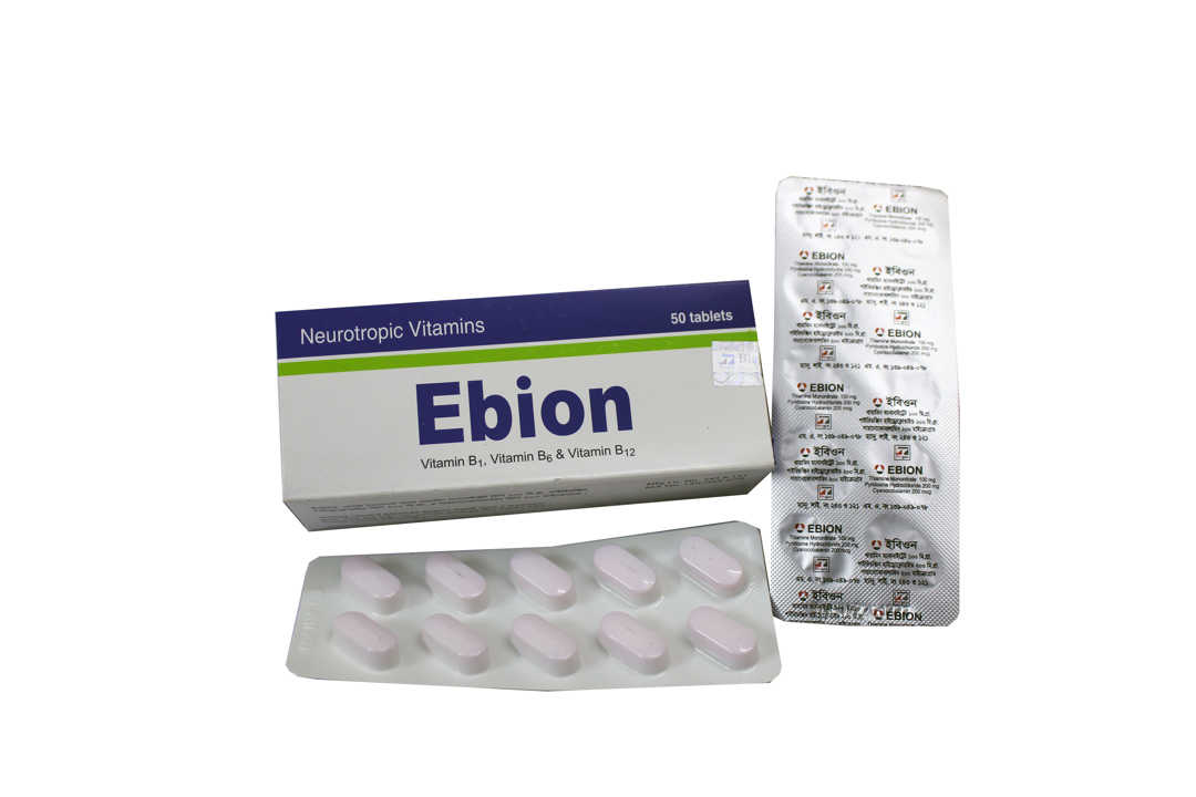 Tablet Ebion 100mg+200mg+200mcg (50pcs)
