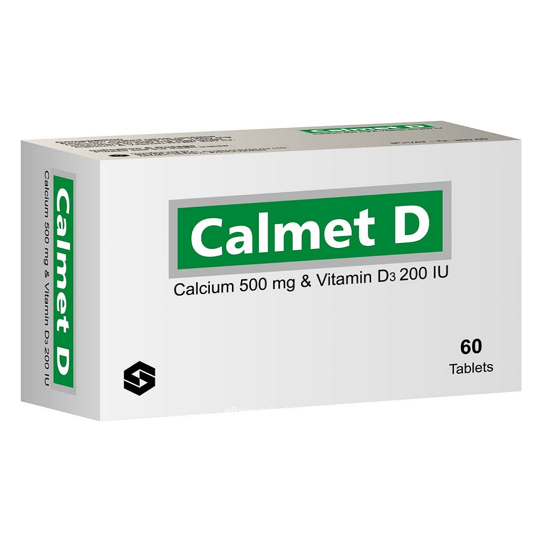 Tablet Calmet D 500mg+200iu (60pcs)