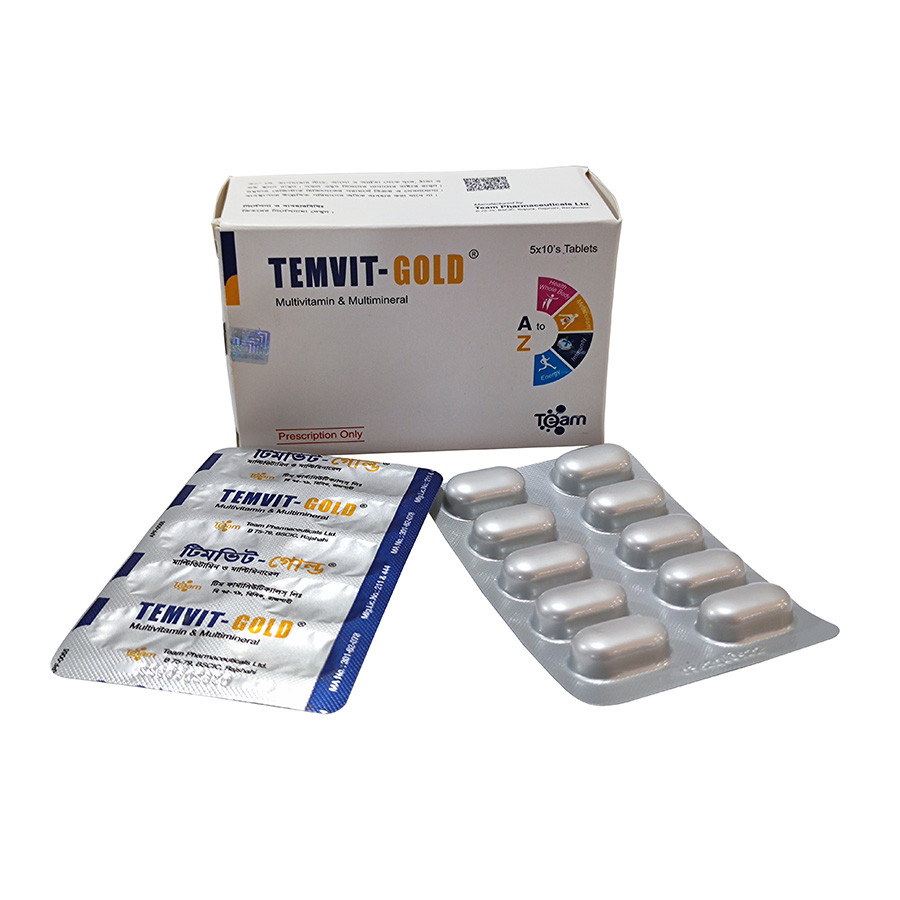 Tablet Temvit Gold (50pcs) (BOX)