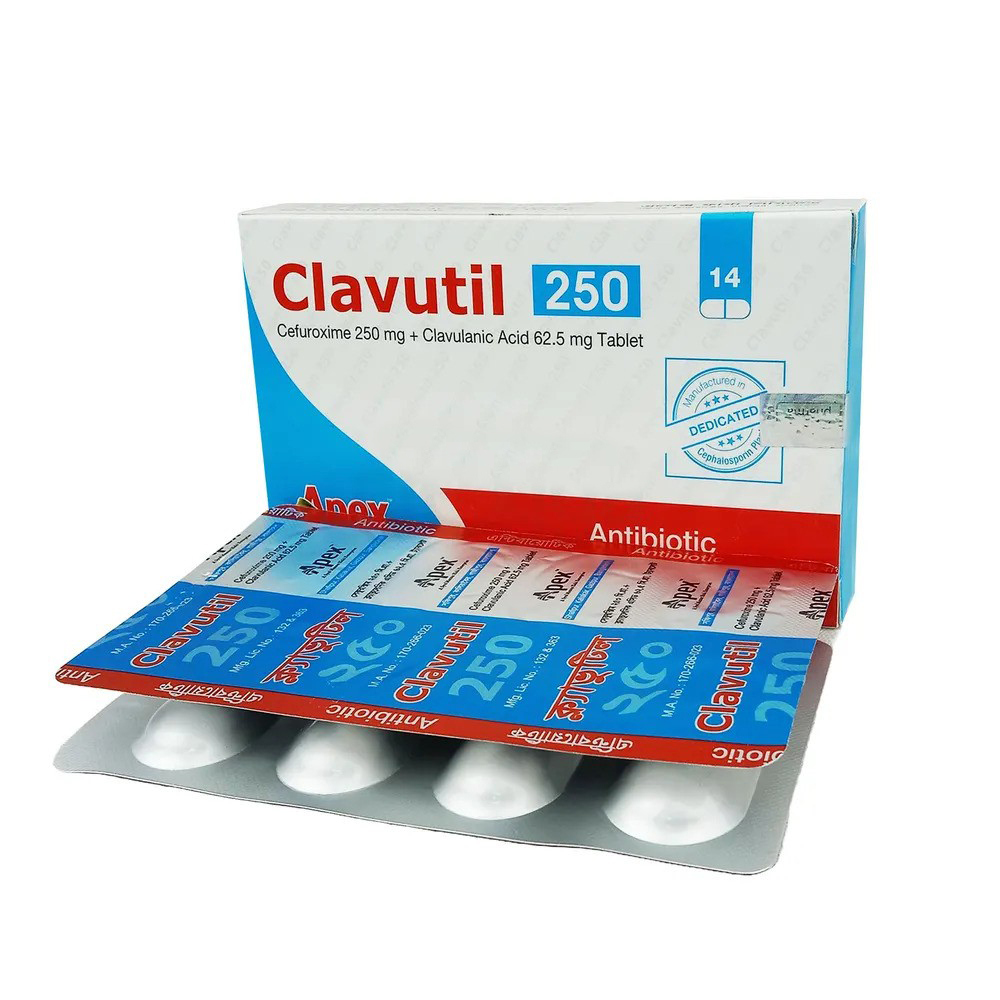 Tablet Clavutil 250mg+62.5mg (14pcs)