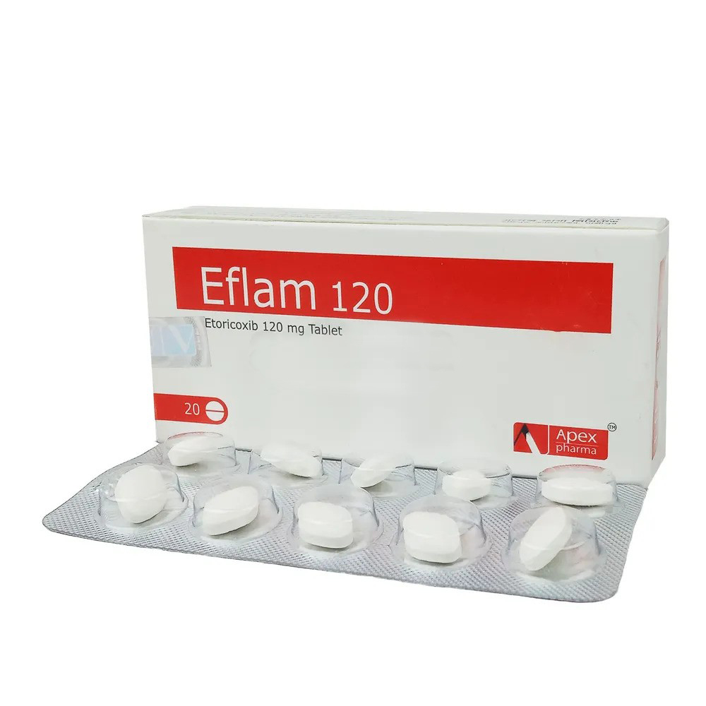 Tablet Eflam 120mg (20pcs) (Etoricoxib Apex)