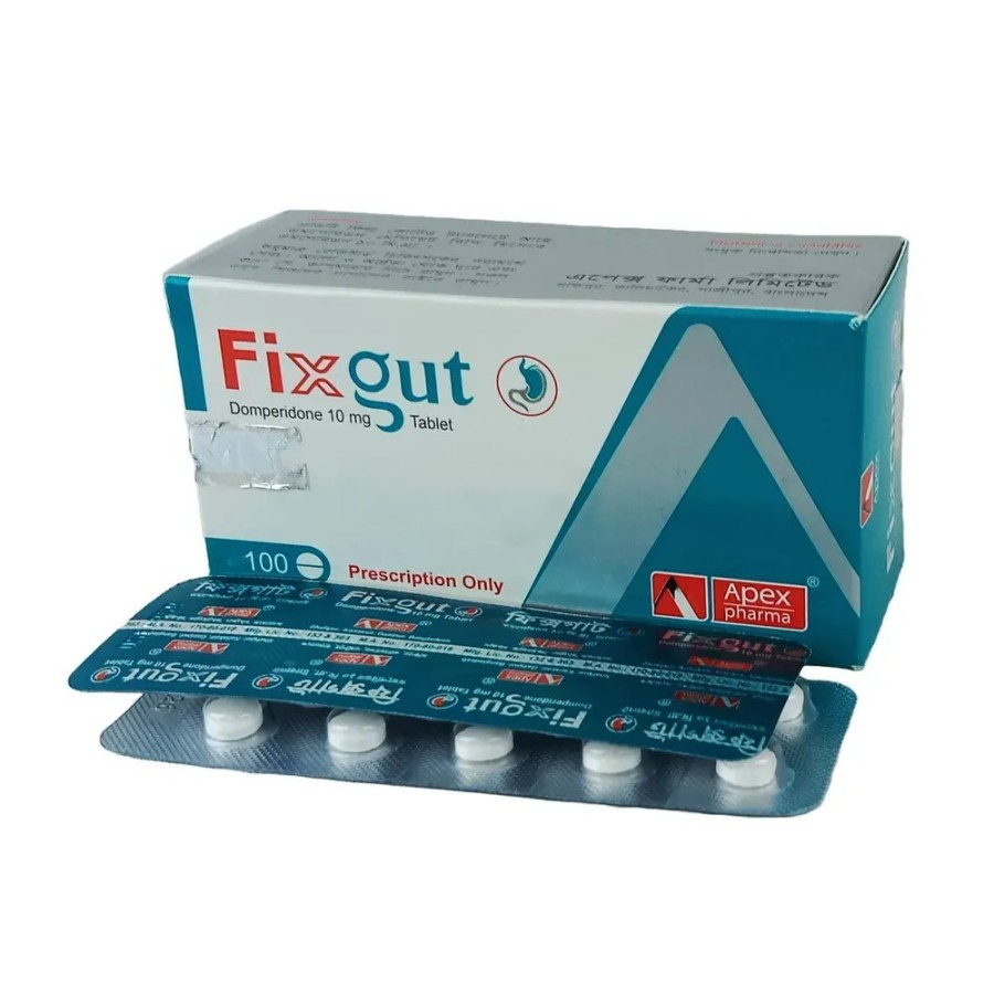 Tablet Fixgut 10mg (100pcs) (Domperidon Apex)