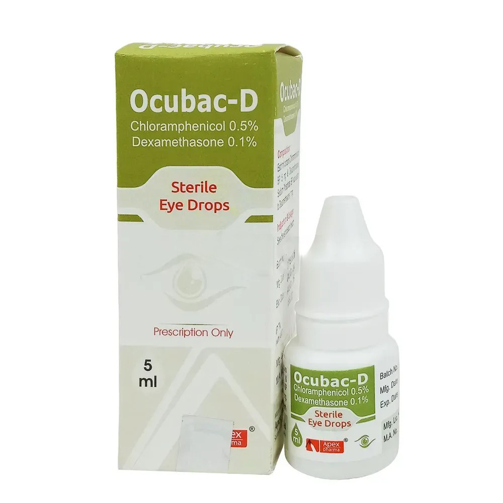 Eye Drop Ocubac-D 0.1%+0.5% (5ml)