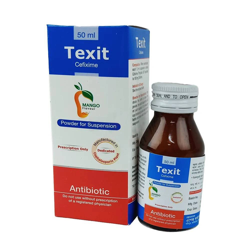 Syrup Texit 50ml (Cefixime Apex)