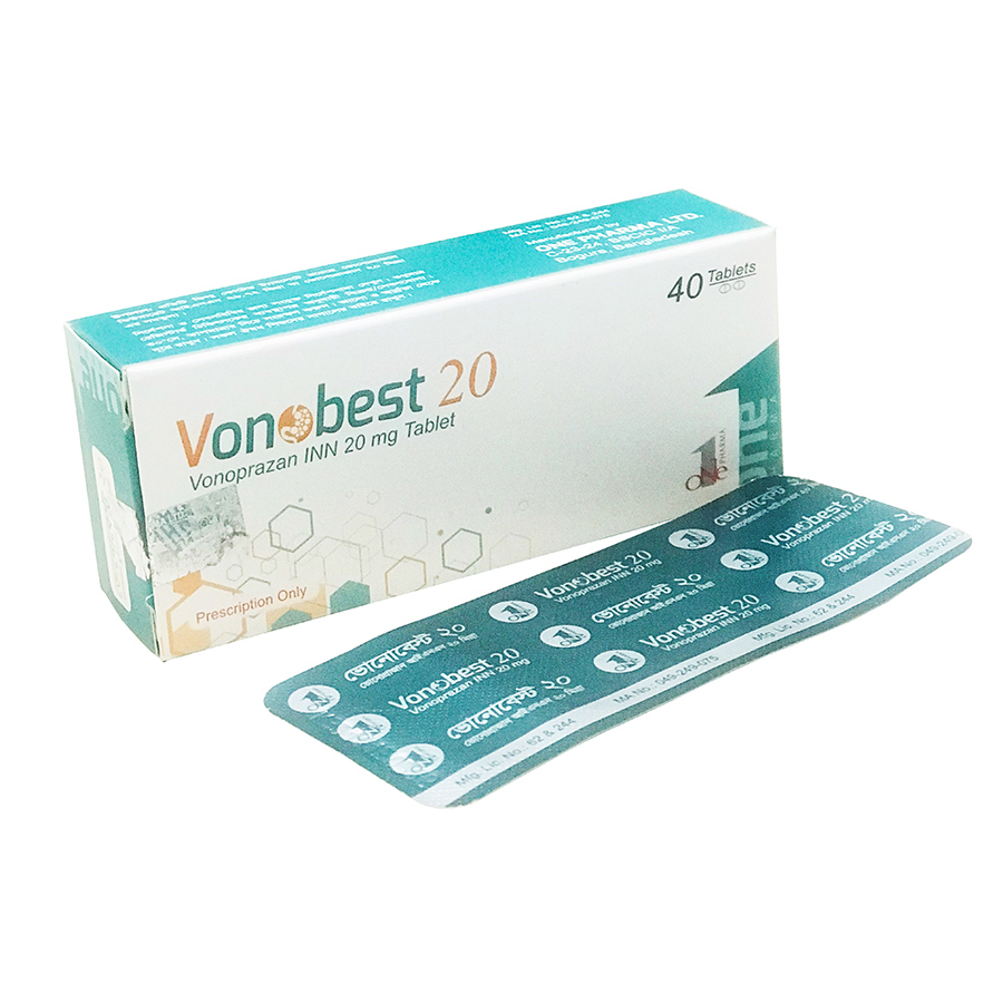 Tablet Vonobest 20mg (40pcs)