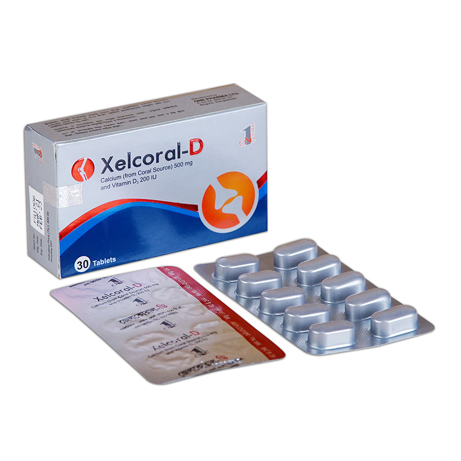Tablet Xelcoral-D 500mg+200iu (30pcs)