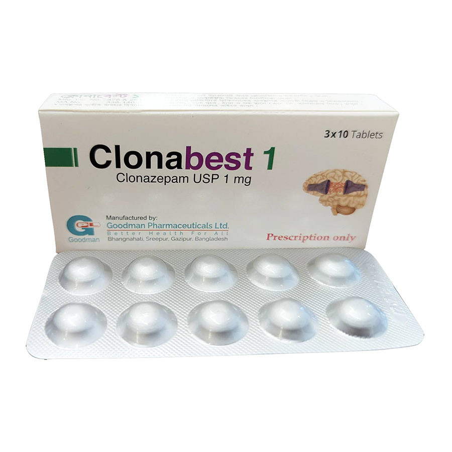Tablet Clonabest 1mg (30pcs)