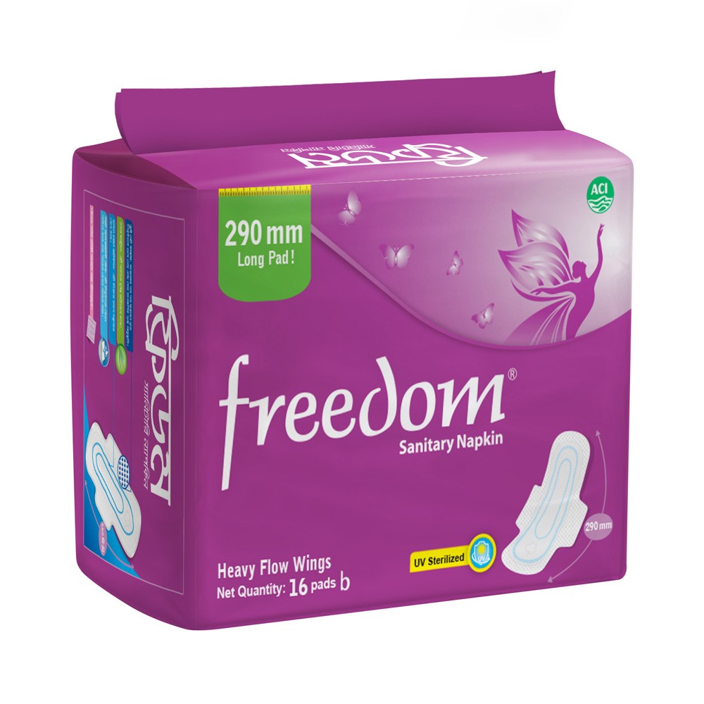 Freedom (large) Heavy Flow Wings Sanitary Napkin (16pcs)