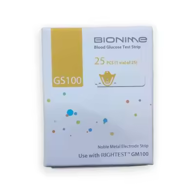 Bionime Gs 100 Blood Glucose  Test Strips (25Pcs)