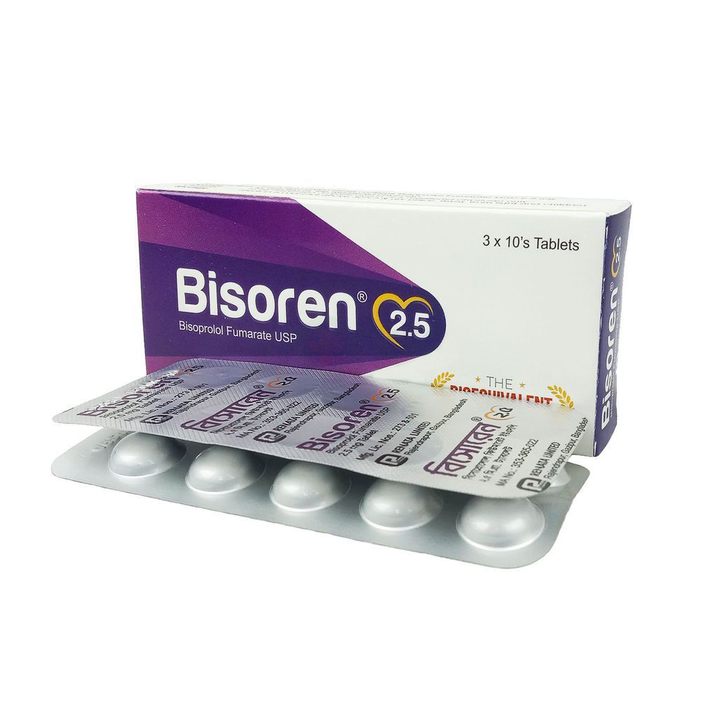 Tablet Bisoren 2.5mg (30pcs)